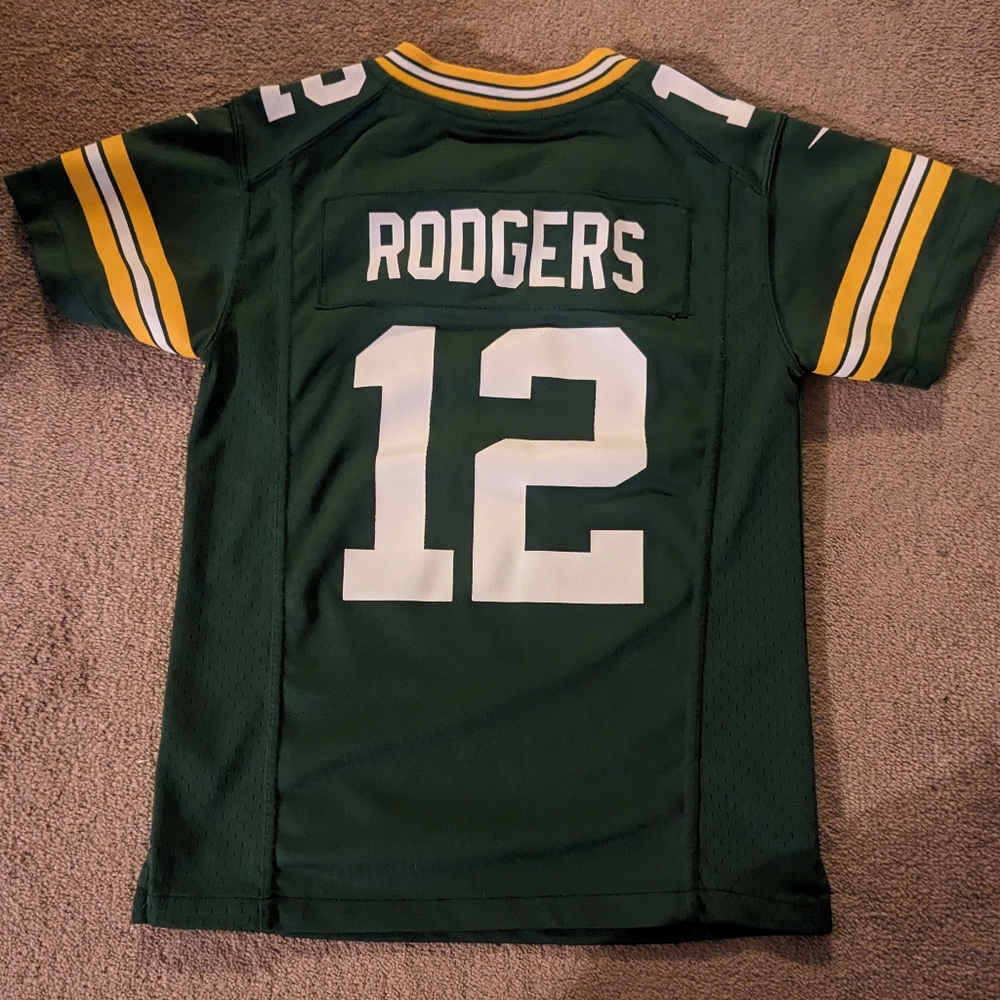 Nike NFL Player Green Bay Packers #12 Aaron Rogers Jersey Youth Small